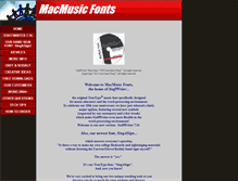 Tablet Screenshot of macmusicfonts.com